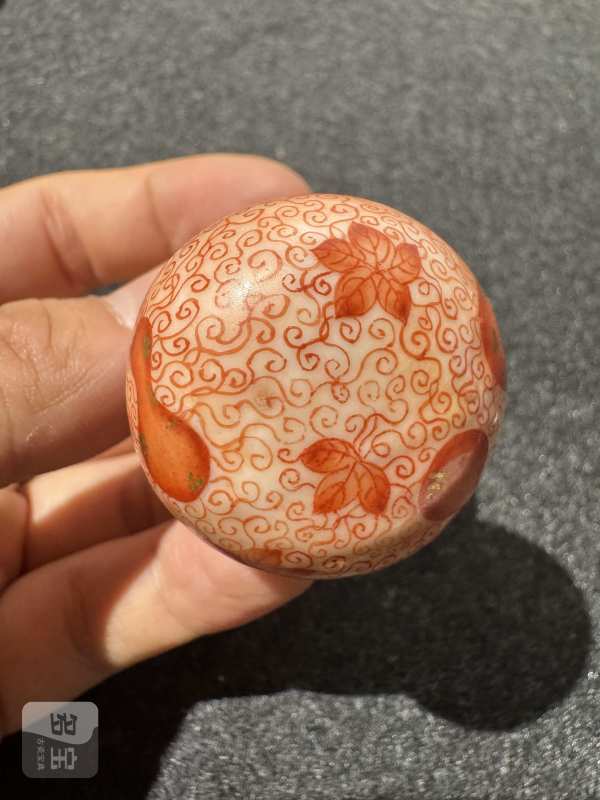 清晚期 青花矾红福禄万代纹葫芦一对 - 图11